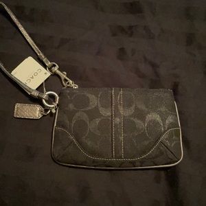 Coach Signature Snakeskin Wristlet